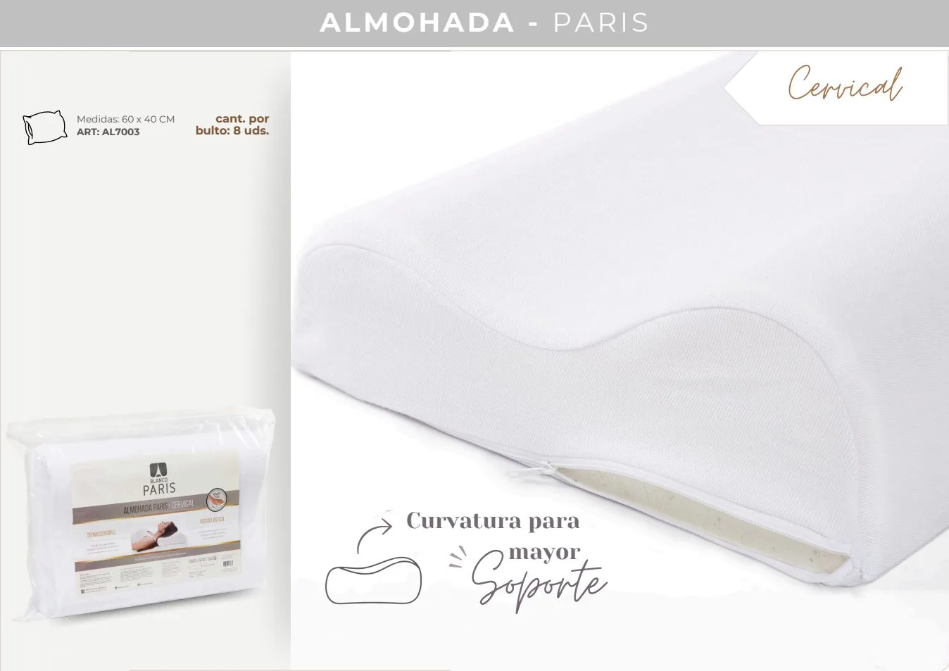 ALMOHADA PARIS CERVICAL