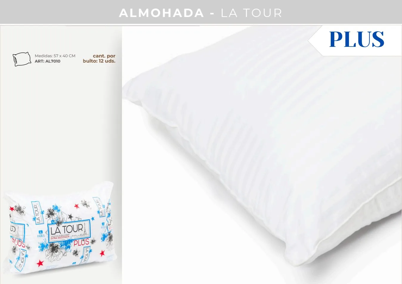 ALMOHADA LA TOUR PLUS