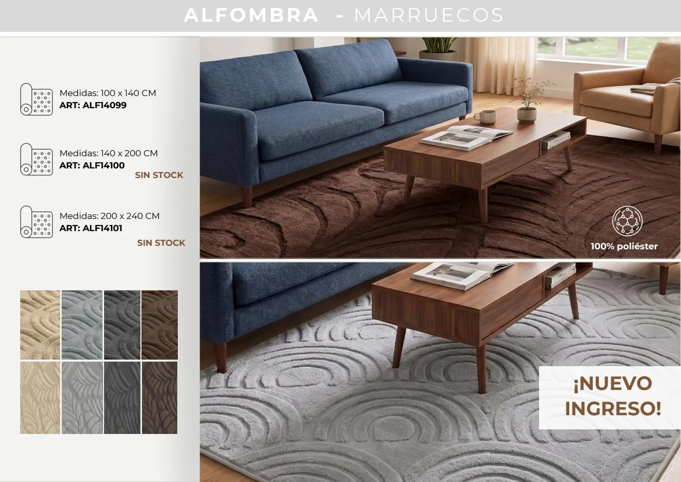 ALFOMBRA AMBIENTE MARRUECOS 100X140 (IMP-BP)