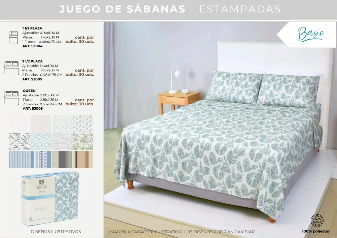 JGO SAB BASIC BLUE ESTAMPADA 1 1/2