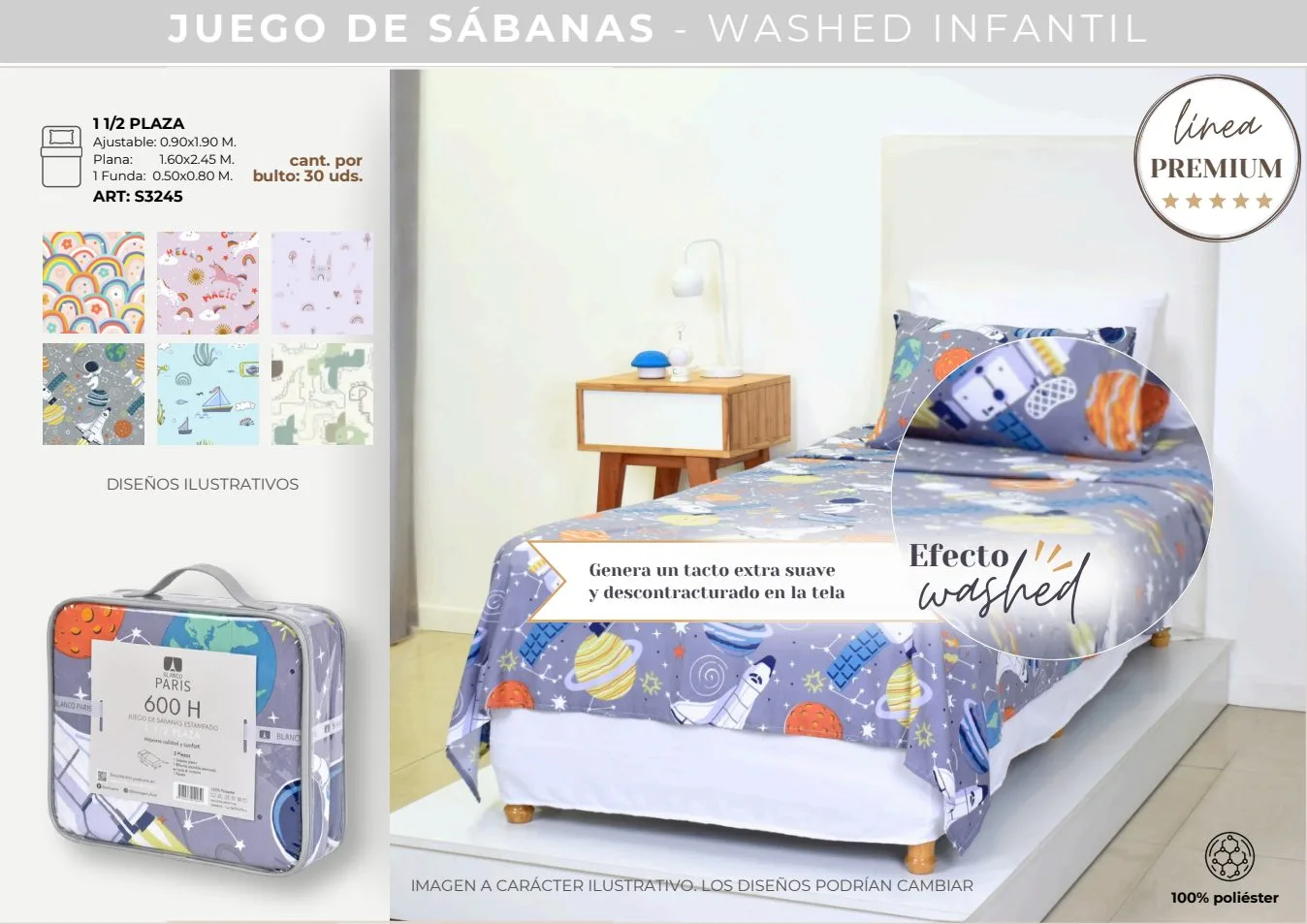 JGO SAB WASHED INFANTIL 1 1/2